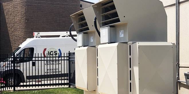 commercial heating service van