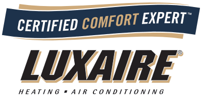 certified omfort expert luxaire logo